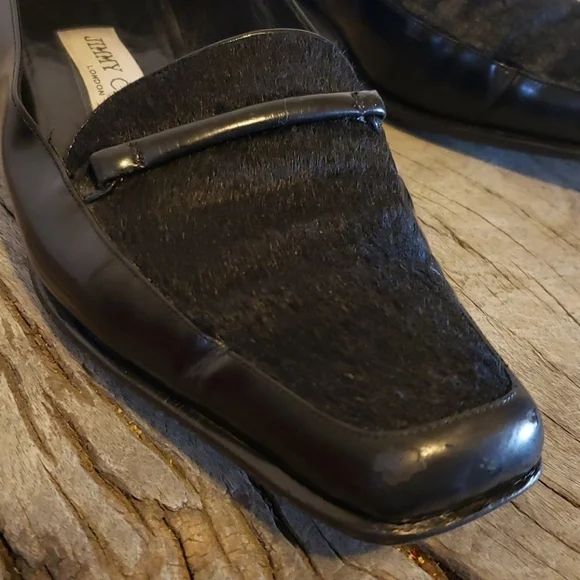 - Jimmy choo men"s black moccasins 40 1/2